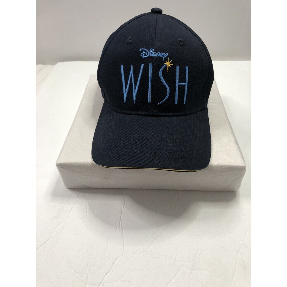 New Disney Wish Movie Promotional Baseball Hat Cap Star Adjustable Navy Promo